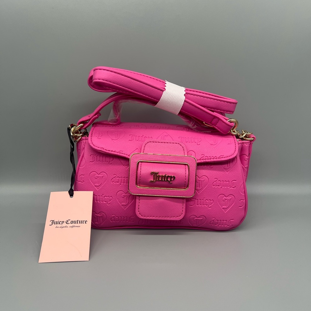Juicy couture made you look flap crossbody purse